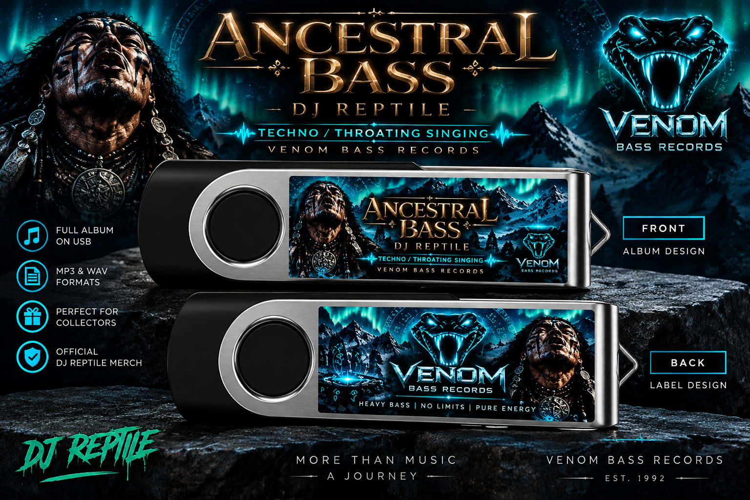 Ancestral Bass Collector's USB Album by DJ Reptile