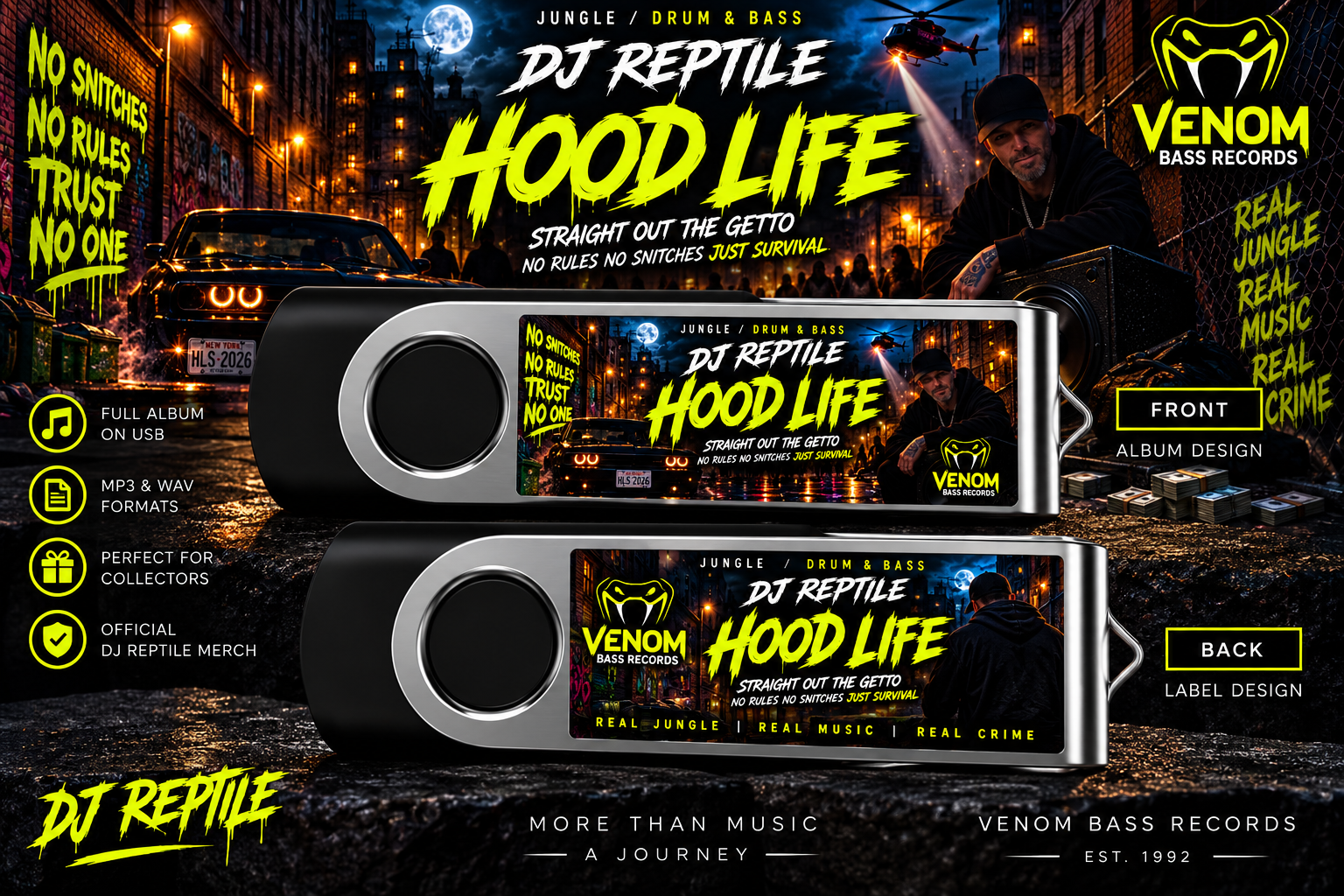 Hood Life Collector's USB Album by DJ Reptile
